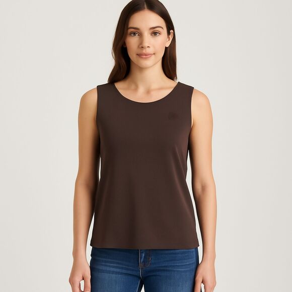 Eileen Fisher 100% Silk Tank Top – Brown | Size M - Picture 1 of 10